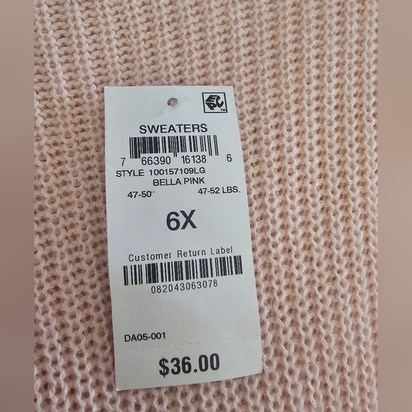 💕HP💕NWT Epic Threads Girls Pink Ombre Sweater ~ 3T - Picture 3 of 4